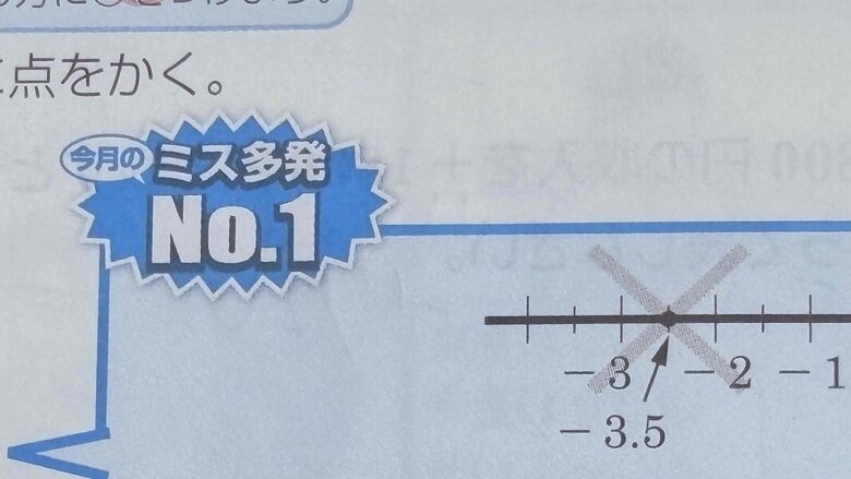 進研ゼミ中学講座4月号の数学⑤。